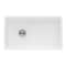 Ruvati 30" Farmhouse Offset Drain Kitchen Sink Sgl Bowl White, Left Drain RVL2018WL - alternate 3